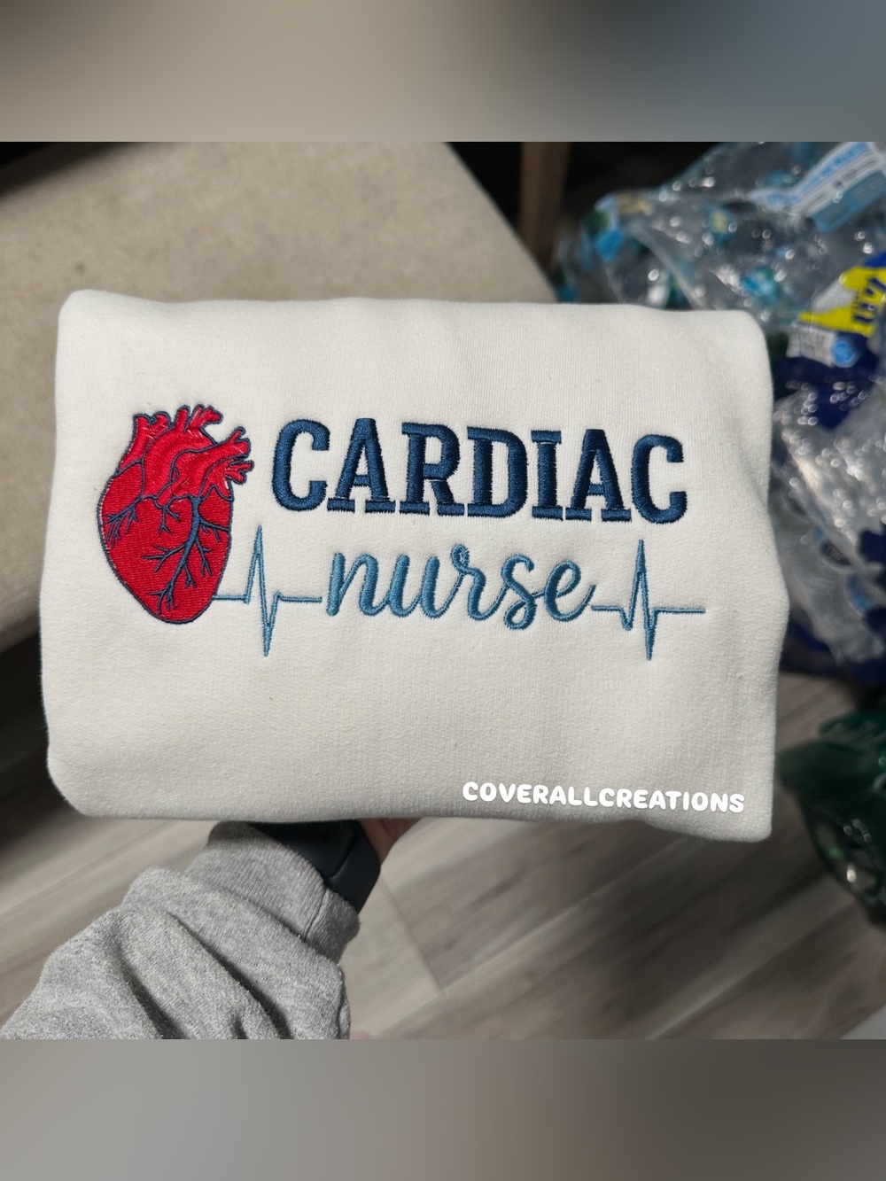 *CUSTOM* Cardiac Nurse Embroidered Sweatshirt